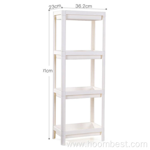 4 Tier Storage Cart Mobile Shelving